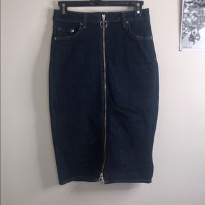 H&M Women’s Jean Skirt With Zipper